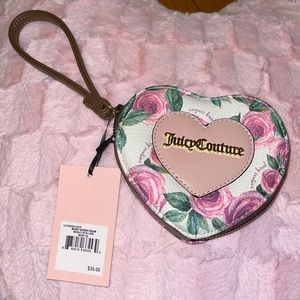 Juicy couture heart shape wristlet